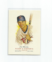 Joe Mauer (Minnesota Twins) 2007 Topps Allen &amp; Ginter Card #165 - £3.94 GBP