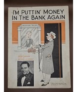 1933 Vintage Sheet Music-I&#39;M PUTTING MONEY IN THE BANK AGAIN-Mose Sigler... - $56.61