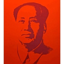 Andy Warhol Mao-Red Sunday B Morning Open Serigraph Portrait Chinese Art - £443.27 GBP