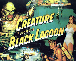 Julie Adams Richard Carlson Creature From The Black Lagoon 16X20 Art 16x... - $69.99