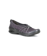 New Bzees Women&#39;s Rosie Floral Washable Slip-On Shoes Dark Grey Size 7.5M - £55.38 GBP