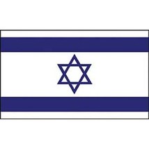 Israel Flag On Stick 4&quot; x 6&quot; - $9.07