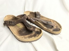 BIRKENSTOCK Gizeh Light Brown Thong Style Sandals Ladies Size EU 40/US 9 - $16.00