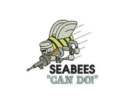 SEABEES Can Do! Seabee NSF Embroidered Polo Shirt - £27.93 GBP+