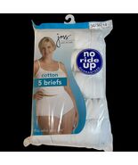 Vtg Just My Size COTTON Briefs Panties  Sz 14 WHITE  Pack of 5 New 34-36... - €32,38 EUR