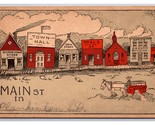 Generic Comic Greetings Main Street UNP DB Postcard A16 - £3.09 GBP