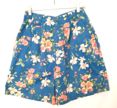 Westbound Shorts Womens Size 12 Cotton Twill Multicolor Floral Wide Legs - £12.52 GBP