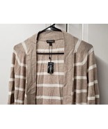 Express Women&#39;s Open Front Cardigan Sweater Size: S/P CUTE Striped Nice - £14.78 GBP