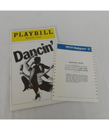 LOT Dancin&#39; Playbill Note July 1979 Bob Fosse Gail Benedict Christine Colby - £12.14 GBP