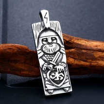 316L Stainless Steel, Viking / Nordic / Odin Theme, Pendant / Amulet / N... - £15.17 GBP