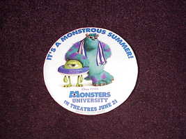 Monsters University Movie Promotional Pinback Button, Pin, from 2013 - £3.89 GBP
