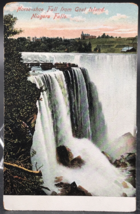 1900s Antique Horseshoe Falls from Goat Island Niagara Falls NY Postcard - £5.42 GBP