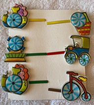 ⭕⭕VTG 6 Hair Barrettes for Women, Vintage, New, Length 5 cm, Lenticular - $9.90
