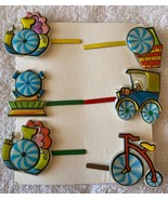⭕⭕VTG 6 Hair Barrettes for Women, Vintage, New, Length 5 cm, Lenticular - $9.90