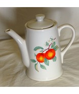 White Coffee Pot Carafe Apple Motif - £22.46 GBP