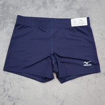 Mizuno Shorts Womens L Navy Blue Hybrid Volleyball Compression Active Bo... - $22.75
