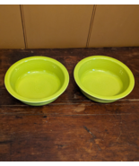 Set of 2 Fiestaware Lemongrass Green Soup Cereal 19 oz Bowl 7&quot; Fiesta - $19.24