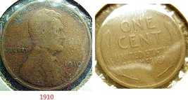 Lincoln Wheat Penny 1910 VG - $2.25