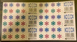 5034, Geometric Snowflakes - Die Cut Press Sheet of Six Panes - Stuart Katz - £195.91 GBP