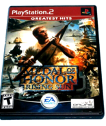 MEDAL OF HONOR RISING SUN PS2 ORIGINAL GAME DISC, INSIDE MANUAL &amp; CASE T... - $181.73 MXN