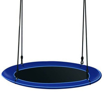 40 Inches Saucer Tree Swing for Kids and Adults-Navy - Color: Navy - $94.62