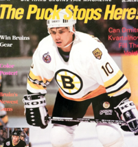 1993 The Puck Stops Here Vintage Boston Bruins Magazine NHL Kvartalnov DWO6 - $474.99 MXN