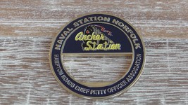 USN Anchor Station Naval Station Norfolk Hampton Roads CPO Challenge Coi... - $350.43 MXN