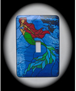 Stained Glass Metal Switch Plate - £7.30 GBP