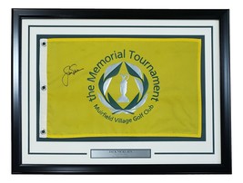 Jack Nicklaus Signé Encadré The Memorial Tournoi Golf Drapeau Bas AC22600 - £543.44 GBP