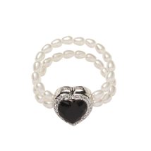 Fashion Heart-shaped Double Layer Pearl Popular Accessories Jewelry Aadjustable  - £7.91 GBP