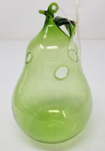 Pear Deodorizer Diffuser Glass Hanging Green Unscented Vintage - £14.91 GBP