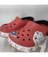 Kids Snoopy Woodstock Peanuts Crocs Red SIZE 3 - $513.77 MXN