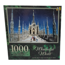 Sure-Lox Wonderful World 1000 Piece Jigsaw Puzzle Duomo Milan, Italy 200... - $9.49