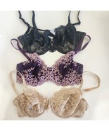 Wacoal Bras Romantic Notions Embrace Lot Underwire 34D Lace 855120 65191 - £33.30 GBP