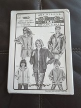 Ann Person Collectibles Stretch and Sew Pattern #1069 Easy Baseball Jackets UC - £9.86 GBP