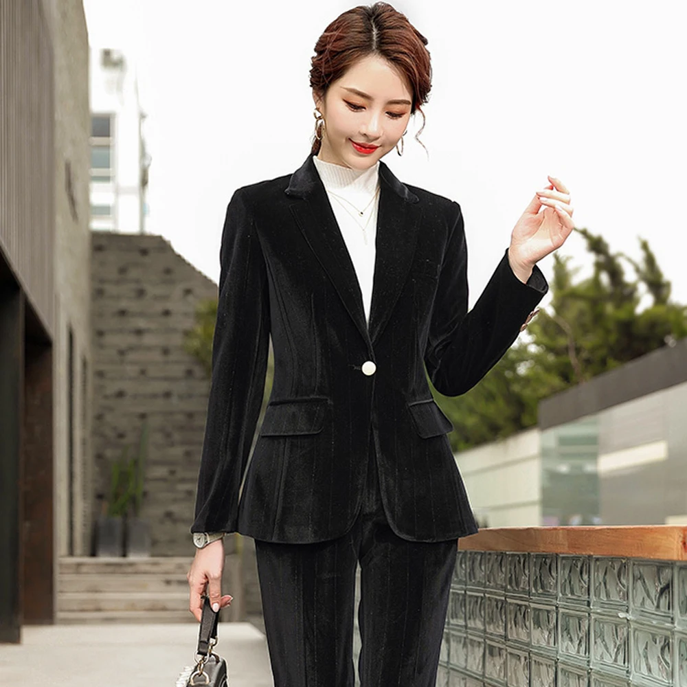 Blazer women 2022 spring autumn long sleeve business suit jacket formal double breasted thumb200