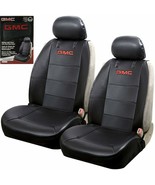New GMC Elite Synthetic Leather Sideless Car Truck 2 Front Seat Covers Set - £51.11 GBP