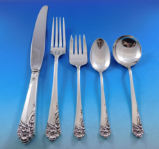 Ecstasy by Amston Sterling Silver Flatware Set for 8 Service 41 pcs Dinn... - £2,294.35 GBP