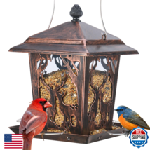 Kingsyard Metal Outdoor Hanging Wild Bird Feeder - Unique Deer Design Ho... - $34.97