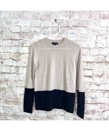 Club Monaco Merino Wool Colorblock Sweater Size Small - $690.10 MXN