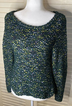 Womens WILD FABLE Green Yellow Purple Fuzzy Pullover Sweater Size S - £9.16 GBP