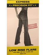 VTG Express Precision Fit Low Rise Flare Jean Womens Juniors Size 1/ 2 S... - £42.53 GBP