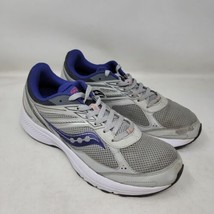 Saucony Cohesion 14 Women&#39;s Running Shoes GRAY/Blue S10628-4 Lace Up  Size 11 - £25.47 GBP