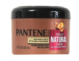 1 Count Pantene Pro V 7.6 Oz Truly Natural Hair Defining Curls Styling C... - £19.65 GBP