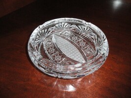 Crystal Glass Large Ashtray 8.75" Diameter NIB image 6