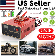 Maintenance Free Battery Charger 12V/24V 10A 140W Output for Electric Car Pro - £26.09 GBP