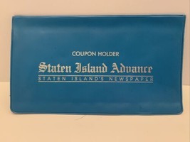 Staten Island Advance Blue Plastic Coupon Holder  - $9.89