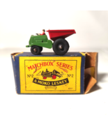 Matchbox Moko Lesney No.2 Green &amp; Red Muir Hill Site Dumper with Box – V... - €85,79 EUR