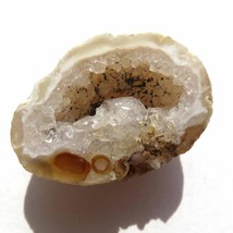 Quartz &amp; Agate Oco Occo Ocho Geode Half Druzy Crystal X988 - £9.47 GBP