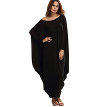 Women&#39;S Boat Neck Dolman Long Sleeve Baggy Caftan Harem Oversized Maxi D... - £58.22 GBP